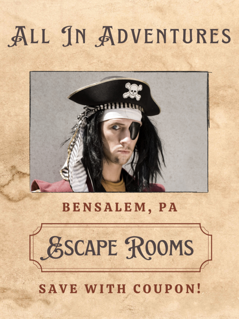 Coupons For All In Adventures Escape Rooms In Bensalem, Pennsylvania